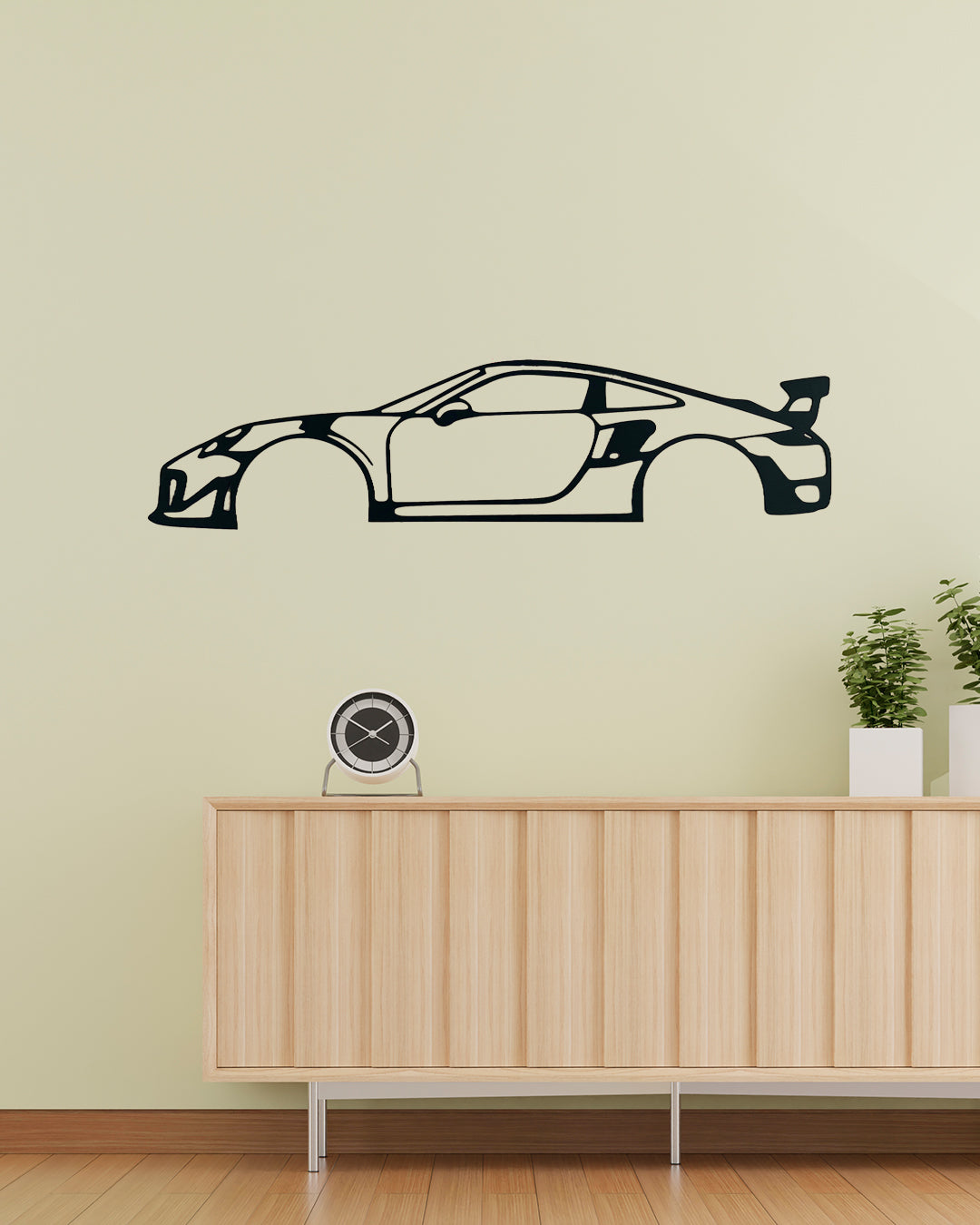 Porsche 911 GT3 RS Metal Wall Art | Luxury Car Wall Decor | The Slan