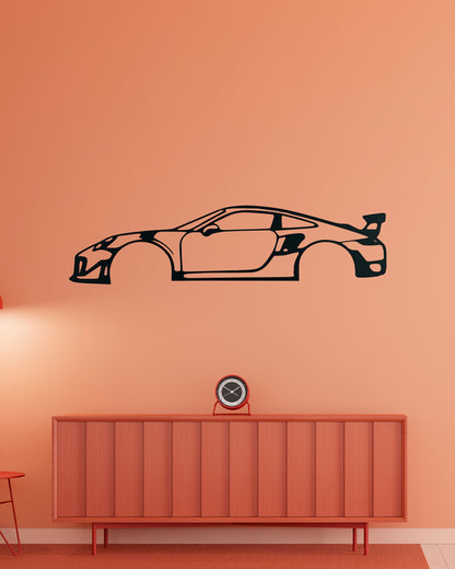 Porsche 911 GT3 RS Metal Wall Art | Luxury Car Wall Decor | The Slan