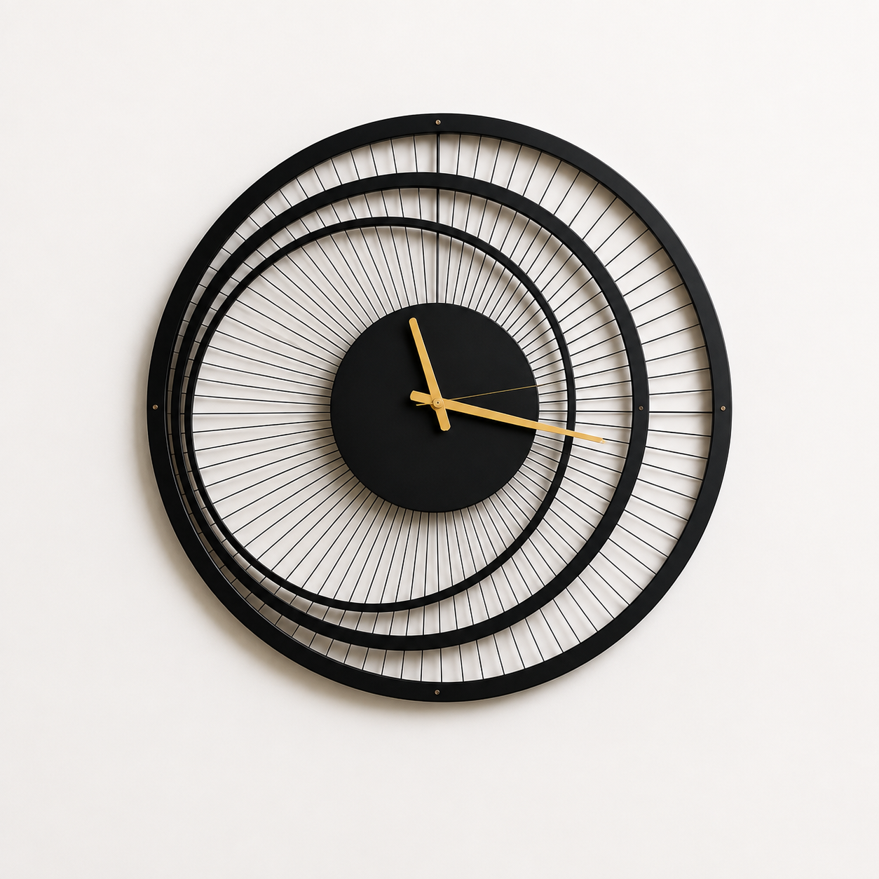 Eclipse Orbit Metal Wall Clock | Luxury Modern Wall Decor | The Slan
