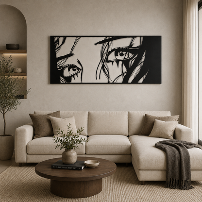 The Gaze Metal Wall Art | Luxury Metal Wall Decor | The Slan