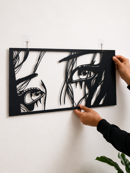 The Gaze Metal Wall Art | Luxury Metal Wall Decor | The Slan