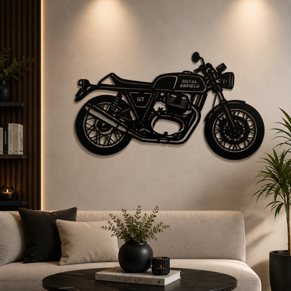 Royal Enfield GT 650 Metal Wall Art | Bike Metal Wall Decor | The Slan