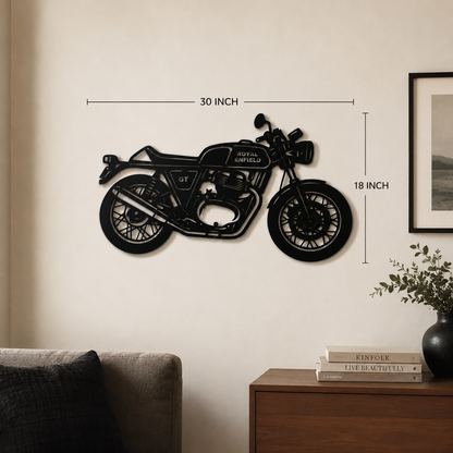 Royal Enfield GT 650 Metal Wall Art | Bike Metal Wall Decor | The Slan