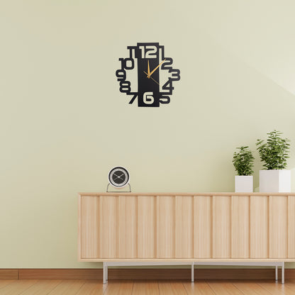 Modern Metal Wall Clock for Living Room | Luxury Minimal Wall Clock | The Slan