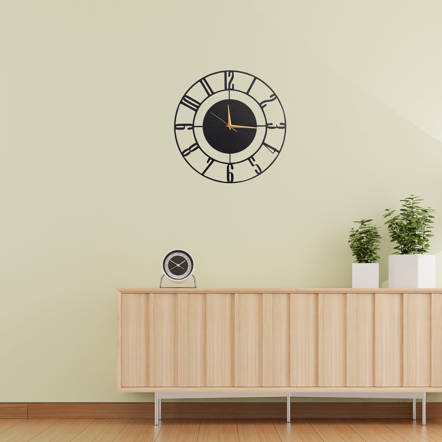 Modern Roman Metal Wall Clock | Luxury Minimal Wall Decor | The Slan