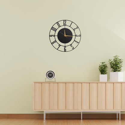 Modern Roman Metal Wall Clock | Luxury Minimal Wall Decor | The Slan