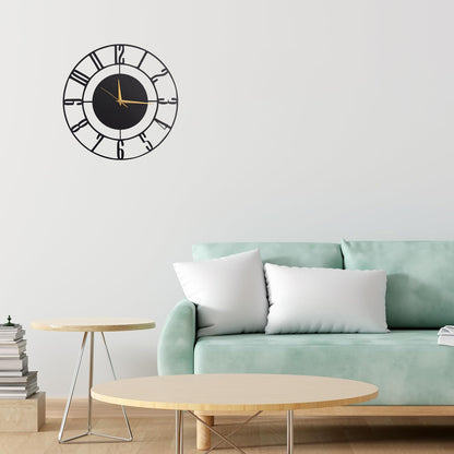 Modern Roman Metal Wall Clock | Luxury Minimal Wall Decor | The Slan