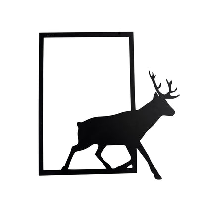 Minimal Deer Metal Wall Art | Modern Nature Wall Decor | The Slan