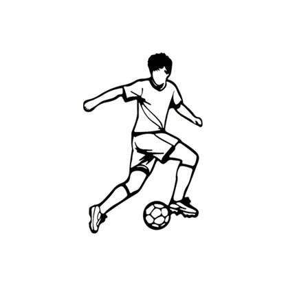 Football Player Metal Wall Art | Soccer Sports Wall Decor | The Slan