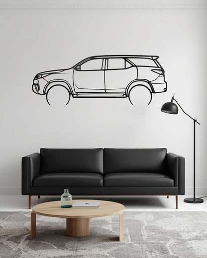 Toyota Fortuner Metal Wall Art | SUV Car Wall Decor | The Slan