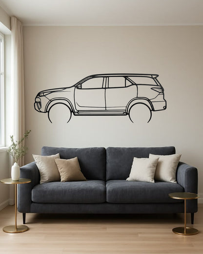 Toyota Fortuner Metal Wall Art | SUV Car Wall Decor | The Slan