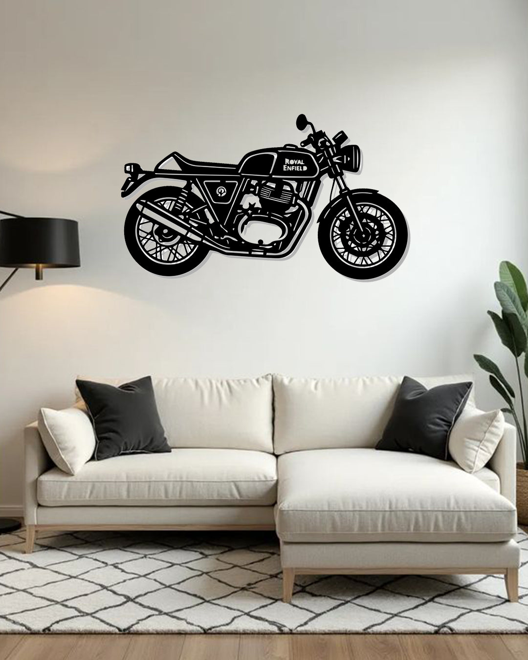 Royal Enfield GT 650 Metal Wall Art | Bike Metal Wall Decor | The Slan