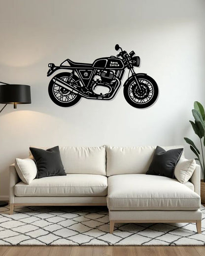 Royal Enfield GT 650 Metal Wall Art | Bike Metal Wall Decor | The Slan