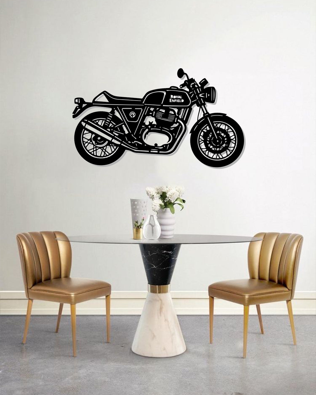 Royal Enfield GT 650 Metal Wall Art | Bike Metal Wall Decor | The Slan