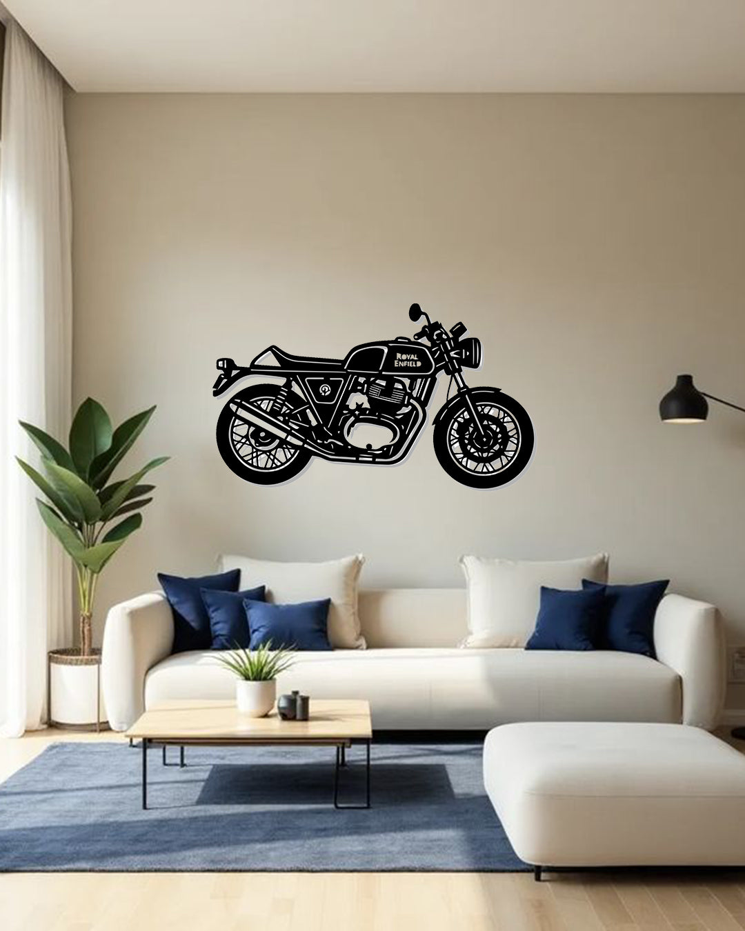 Royal Enfield GT 650 Metal Wall Art | Bike Metal Wall Decor | The Slan