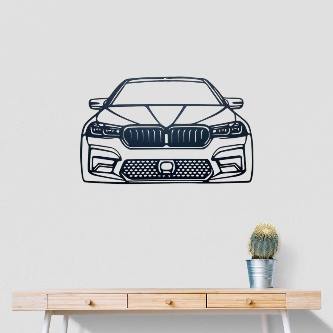 BMW M5 Front Profile Metal Wall Art | Luxury Car Wall Decor | Modern Metal Wall Hanging by The Slan