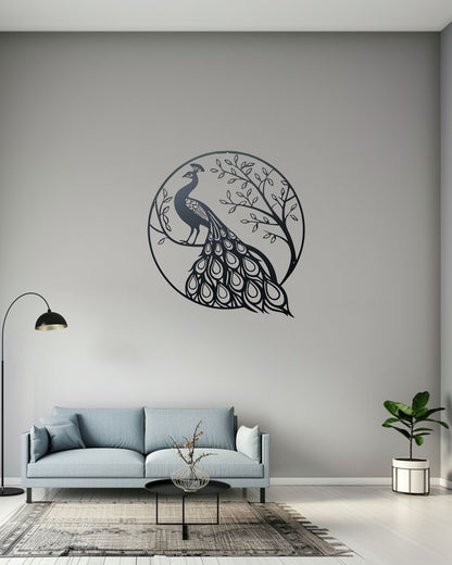 Peacock Metal Wall Art | Luxury Nature Decor | The Slan