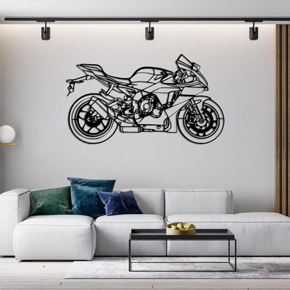 Yamaha R1 Metal Wall Art | Superbike Wall Decor | The Slan