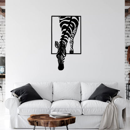 Zebra Metal Wall Art | Luxury Animal Wall Decor | The Slan
