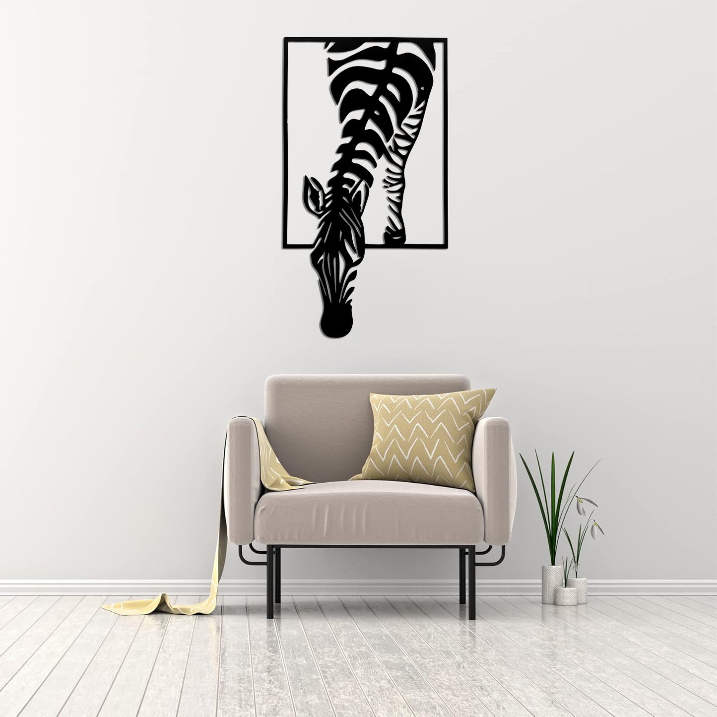 Zebra Metal Wall Art | Luxury Animal Wall Decor | The Slan