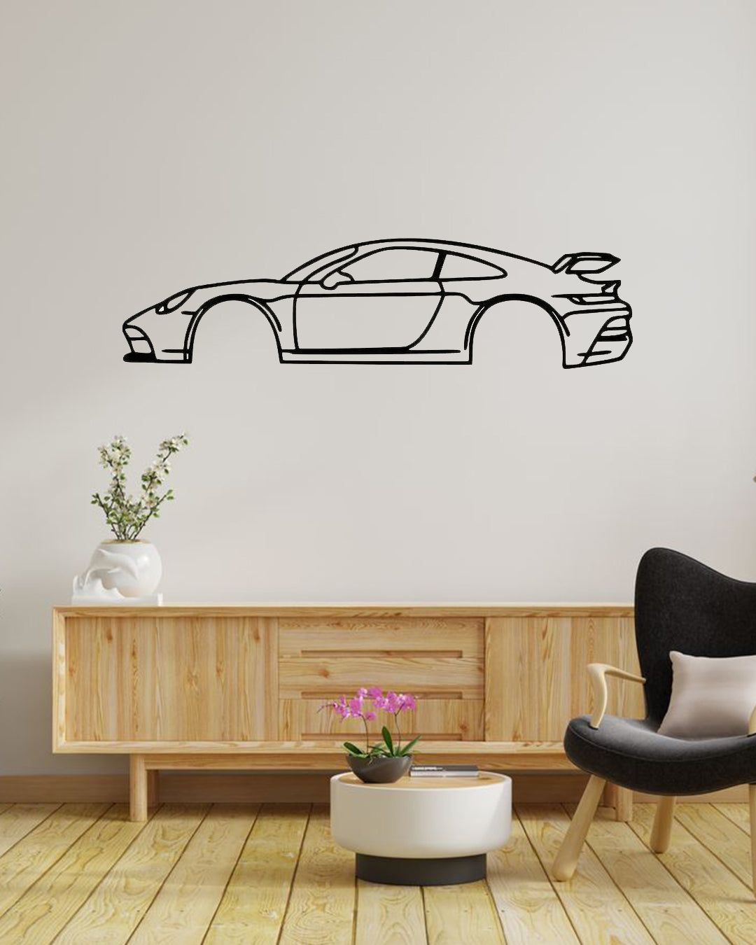 Porsche 911 GT3 Metal Wall Art | Luxury Sports Car Decor | The Slan