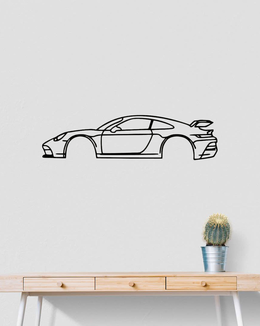 Porsche 911 GT3 Metal Wall Art | Luxury Sports Car Decor | The Slan