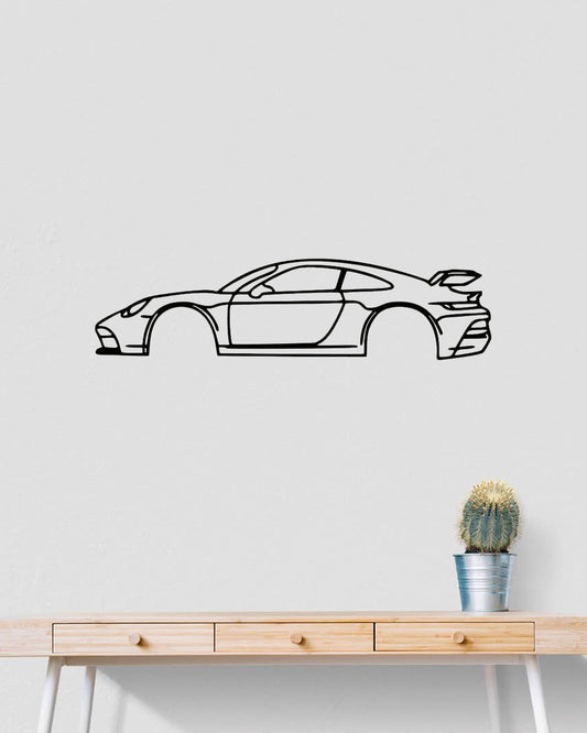 Porsche 911 GT3 Metal Wall Art | Luxury Sports Car Decor | The Slan