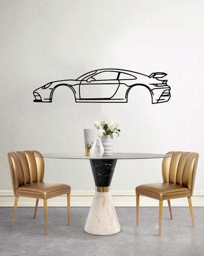 Porsche 911 GT3 Metal Wall Art | Luxury Sports Car Decor | The Slan