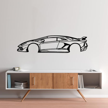 Lamborghini Aventador SVJ Metal Wall Art | Luxury Supercar Decor | The Slan