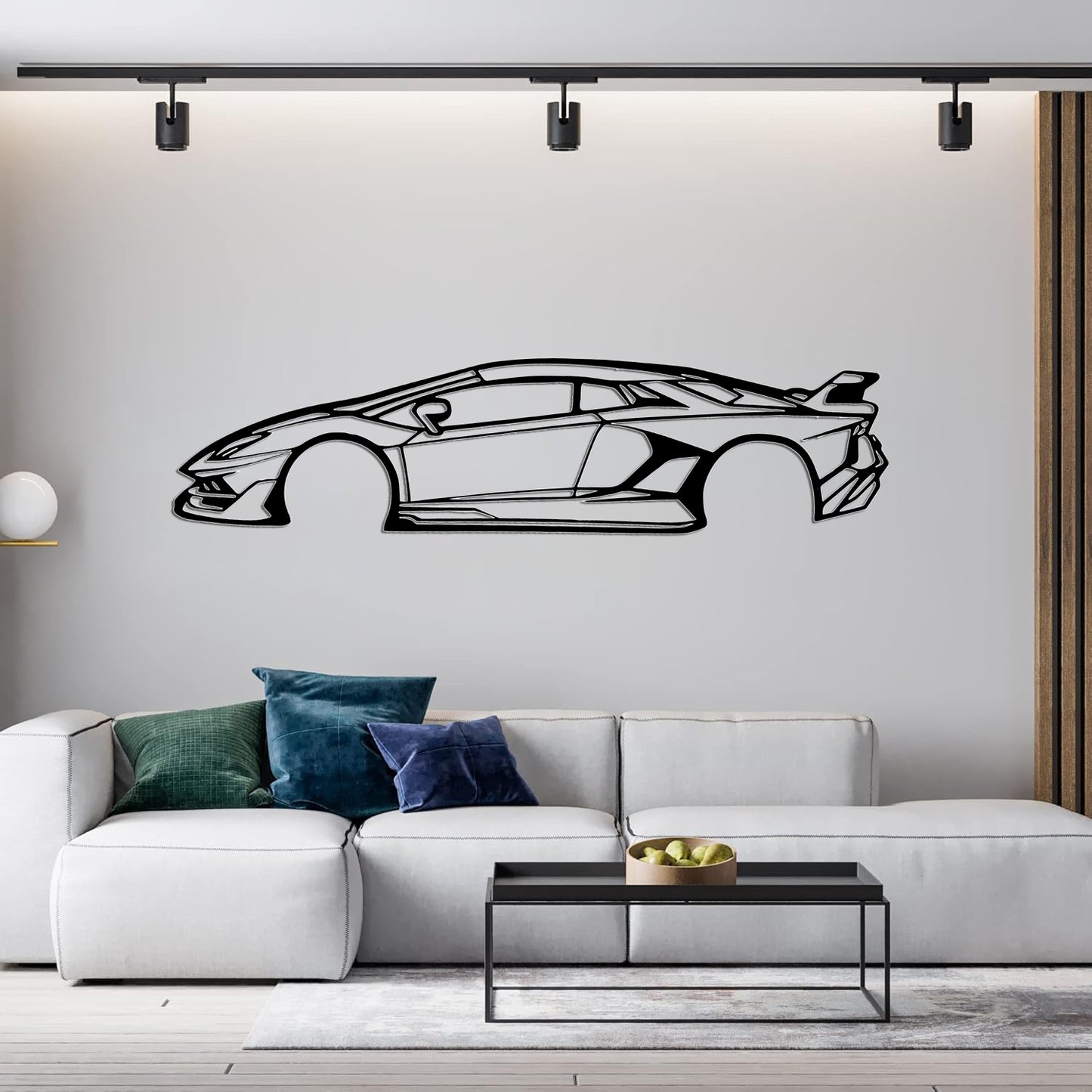 Lamborghini Aventador SVJ Metal Wall Art | Luxury Supercar Decor | The Slan