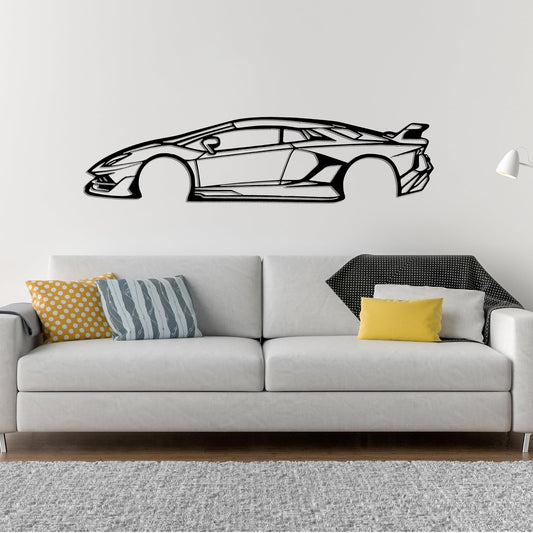 Lamborghini Aventador SVJ Metal Wall Art | Luxury Supercar Decor | The Slan